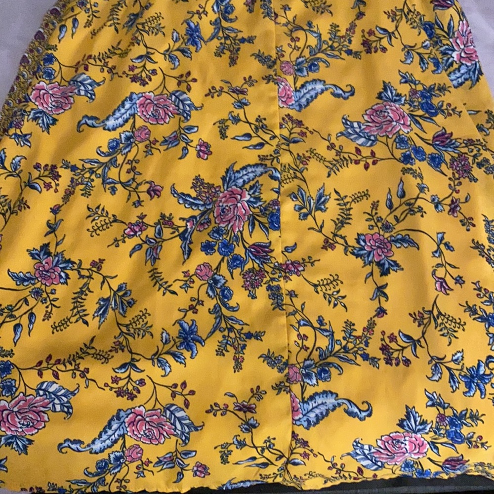 Yellow painting spaghetti strap dress summer - Picture 5 of 7